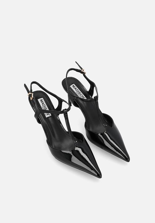 Madison® - Quincy close toe slingback heel - black