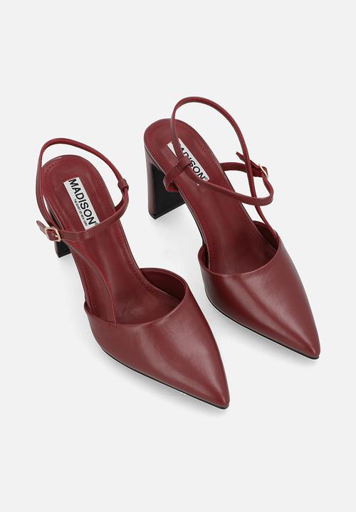 Madison® - Quill close toe slingback heel - wine