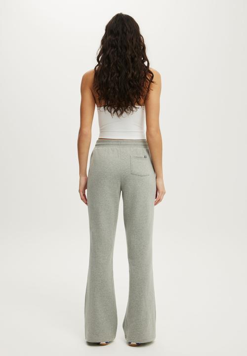 Cotton On - Plush Bootleg Sweatpant - Mid Grey Marle