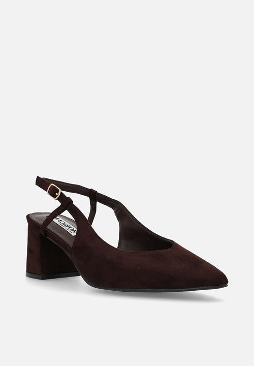 Madison® - Quest close toe slingback heel - chocolate