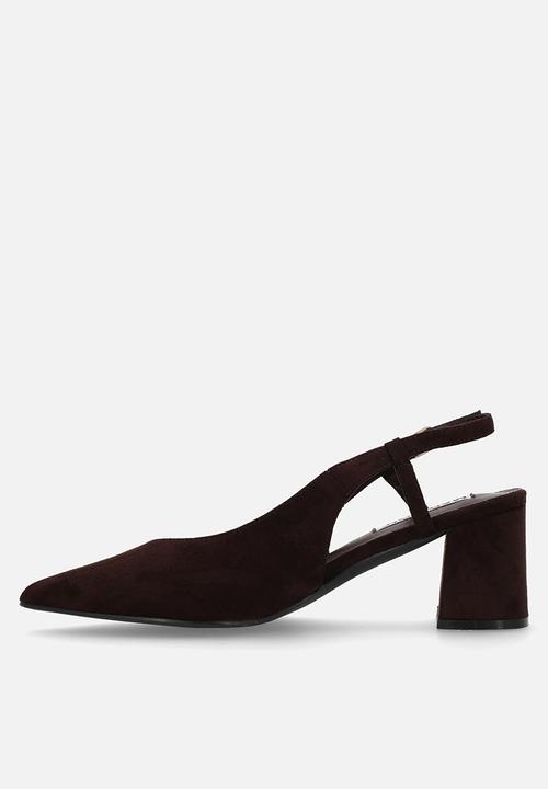 Madison® - Quest close toe slingback heel - chocolate