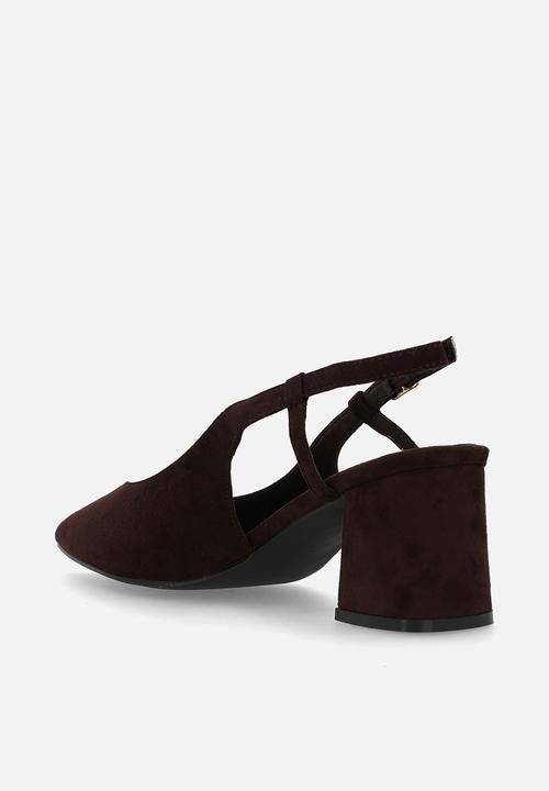 Madison® - Quest close toe slingback heel - chocolate