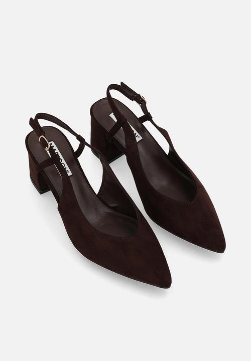Madison® - Quest close toe slingback heel - chocolate