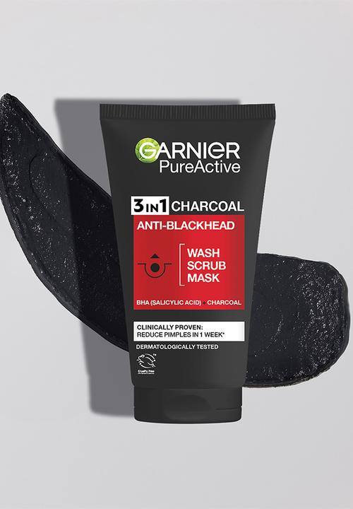 Garnier - Pure Active 3 in 1 Charcoal Wash - 150ml