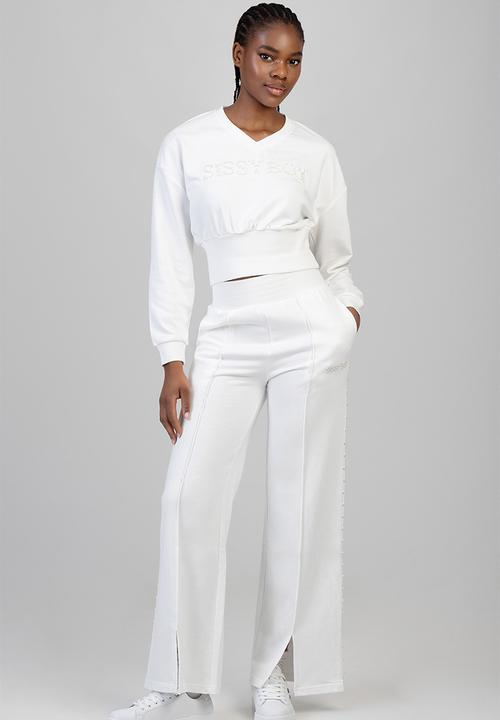SISSY BOY - Cross It Off Sweat Pants - Off White