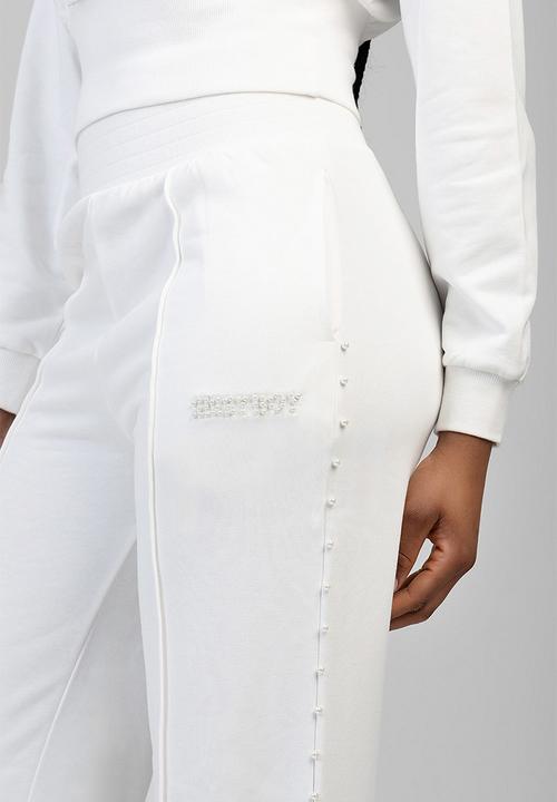 SISSY BOY - Cross It Off Sweat Pants - Off White
