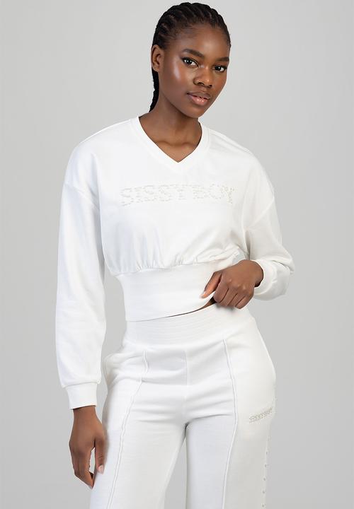 SISSY BOY - Cross It Off Sweat Top - Off White
