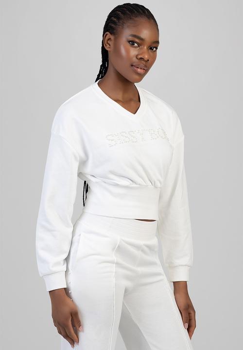 SISSY BOY - Cross It Off Sweat Top - Off White
