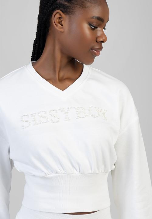 SISSY BOY - Cross It Off Sweat Top - Off White