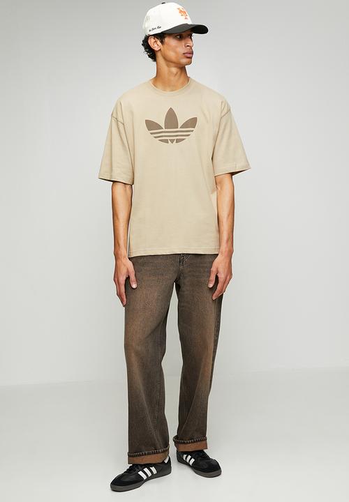 adidas Originals - Trefoil   Tee - Khaki Beige
