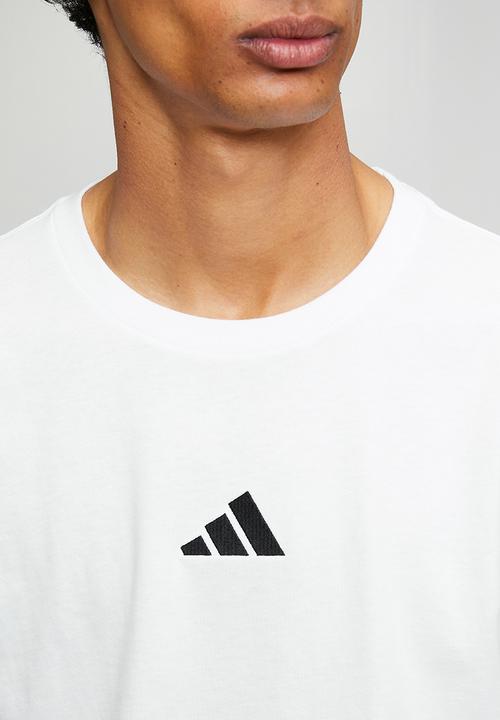 adidas Performance - 3-Stripe SJ Tee   - white/black