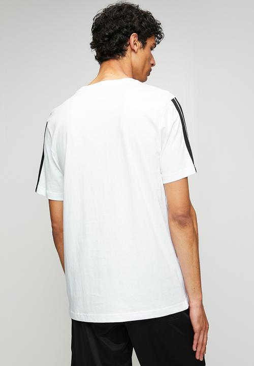 adidas Performance - 3-Stripe SJ Tee   - white/black