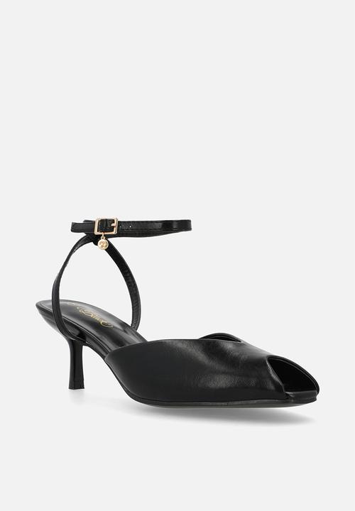 Miss Black - Nila 1 open toe ankle strap - black