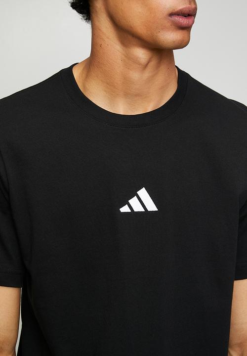 adidas Performance - Small Logo SJ Tee  - black/white