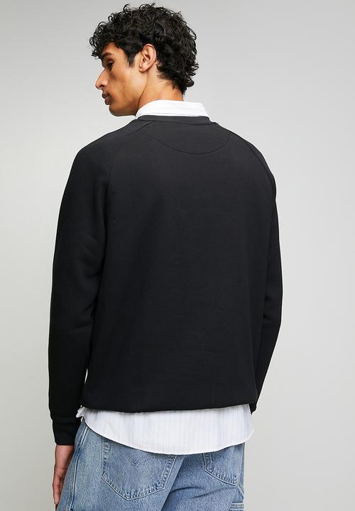 adidas Originals - ESS CREW - BLACK/WHITE