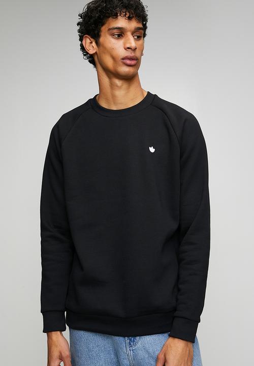 adidas Originals - ESS CREW - BLACK/WHITE