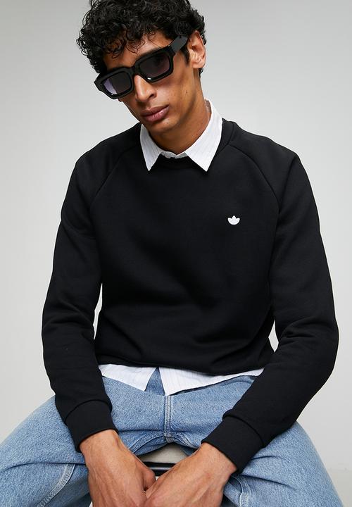 adidas Originals - ESS CREW - BLACK/WHITE