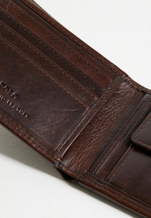 POLO - Bifold With Coin Section - Brown