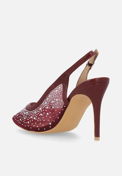 Madison® - Quinn close toe slingback heel - wine