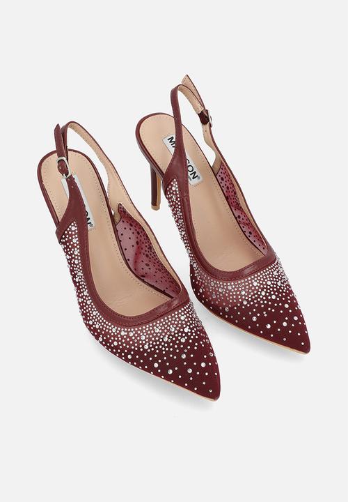 Madison® - Quinn close toe slingback heel - wine