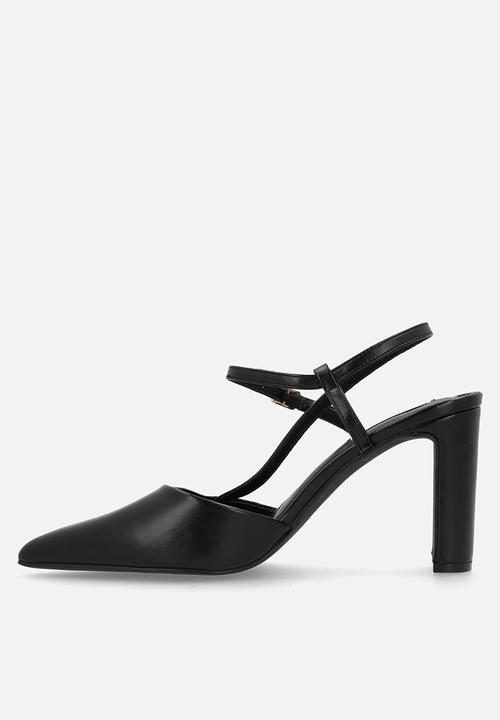 Madison® - Quill close toe slingback heel - black