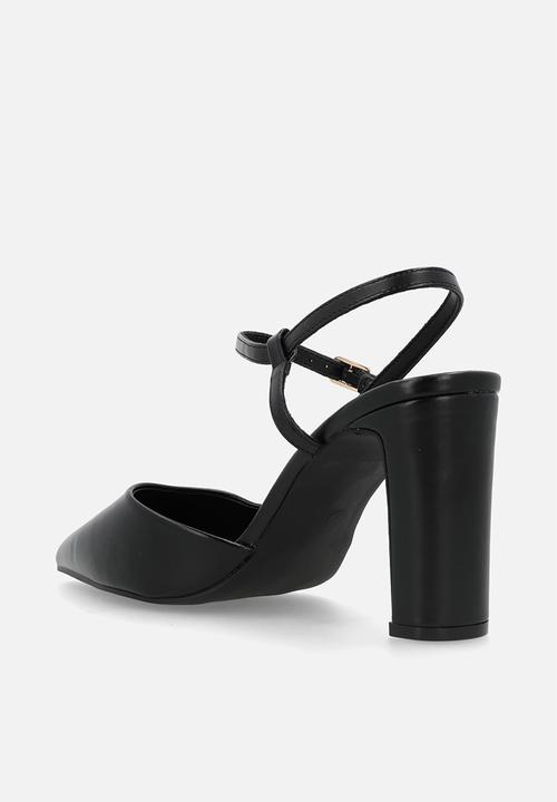 Madison® - Quill close toe slingback heel - black
