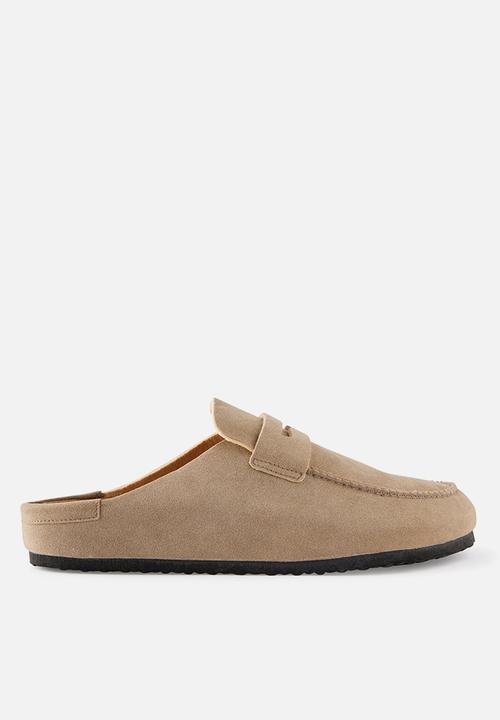 Cotton On - Closed toe buckle slide - taupe