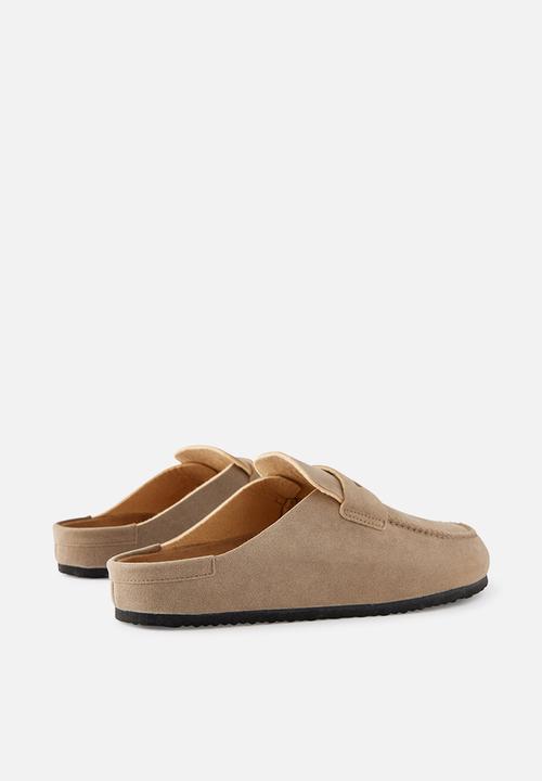 Cotton On - Closed toe buckle slide - taupe