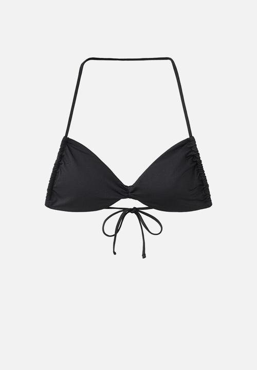 MANGO - Bikini top tortuga- black