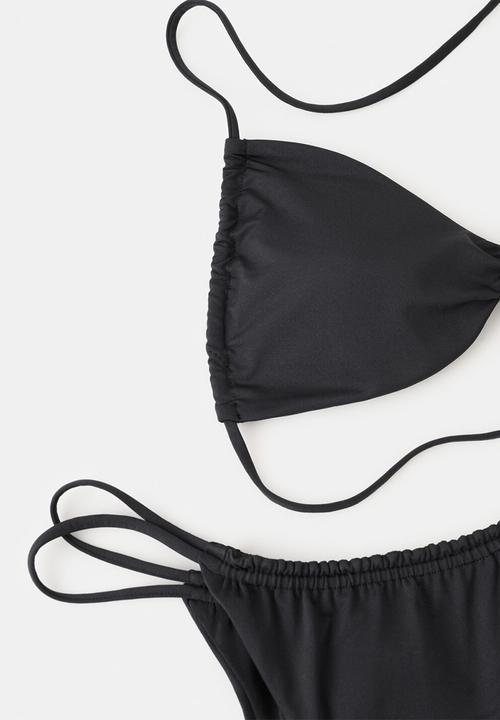 MANGO - Bikini top tortuga- black