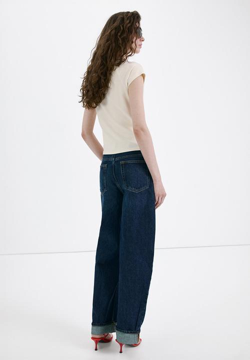 MANGO - T-shirt conti - light beige