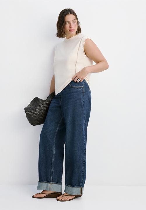 MANGO - T-shirt marea - natural white