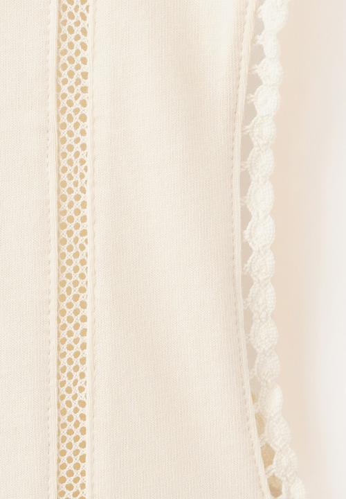 MANGO - T-shirt marea - natural white