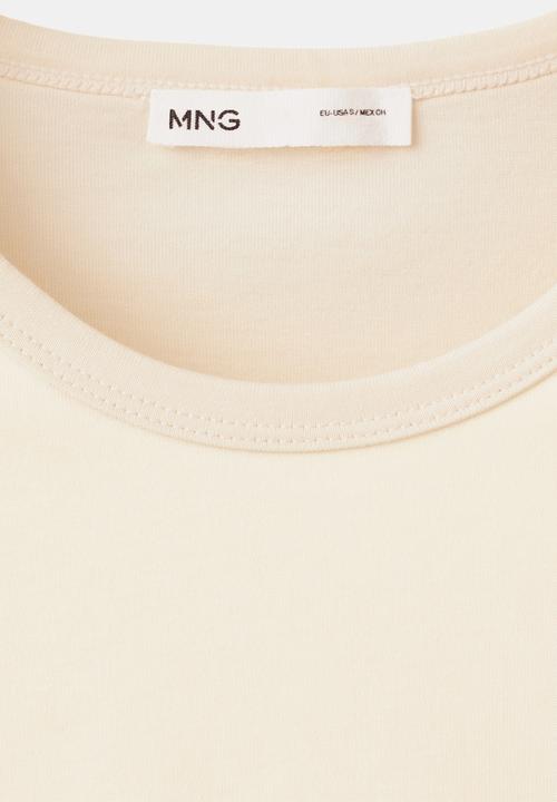 MANGO - T-shirt marea - natural white