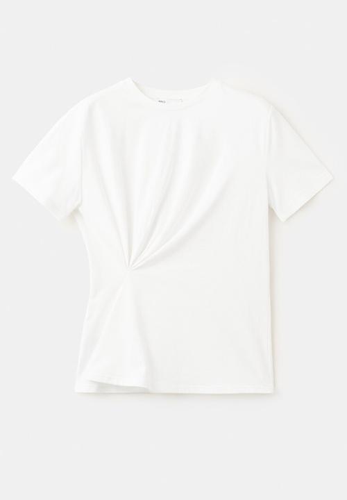 MANGO - T-shirt kiwix - white