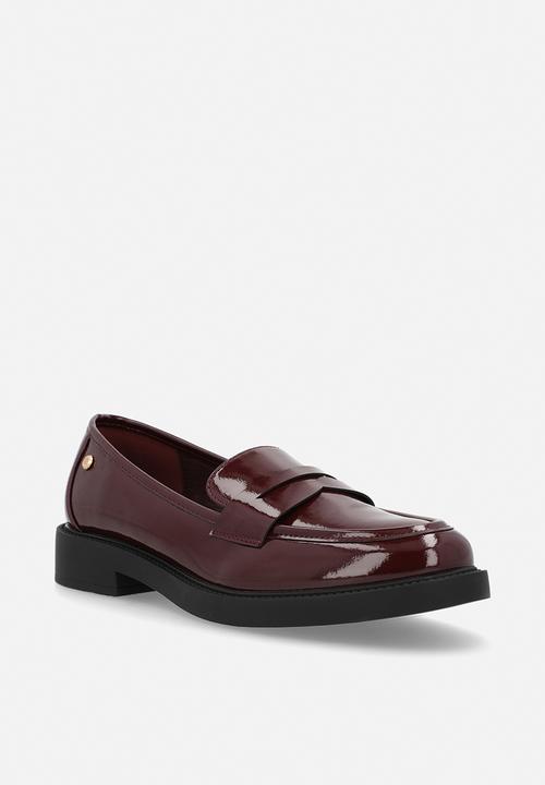 Miss Black - Poem 2 penny moc loafer - wine