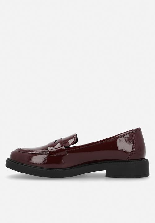 Miss Black - Poem 2 penny moc loafer - wine