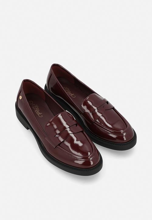 Miss Black - Poem 2 penny moc loafer - wine