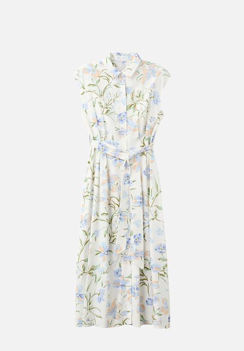 MANGO - Dress apple2 - light beige