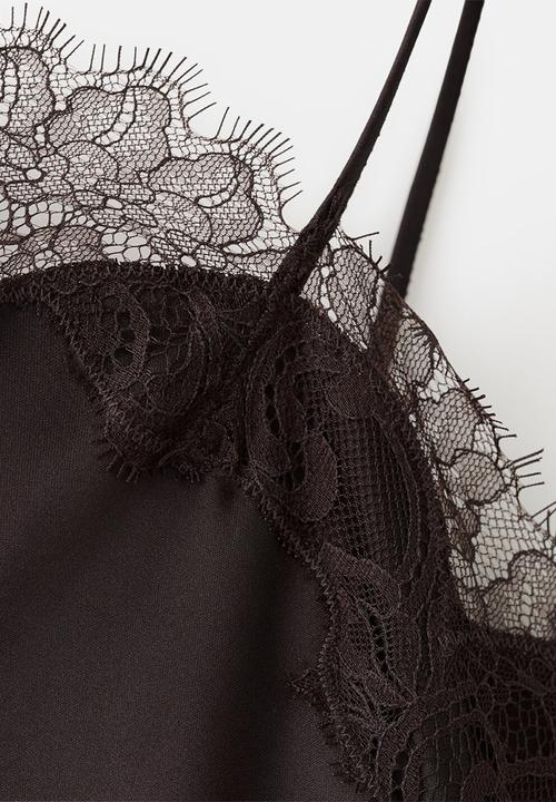 MANGO - Dress aurum - dark brown