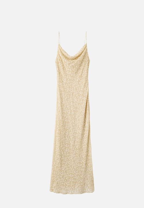 MANGO - Dress livy - light beige