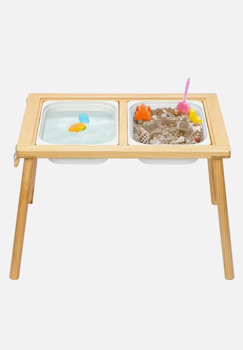 Greenbean Learning - Multi-Activty Kids Table with Sensory Bins, Tabletop & Roll Holder