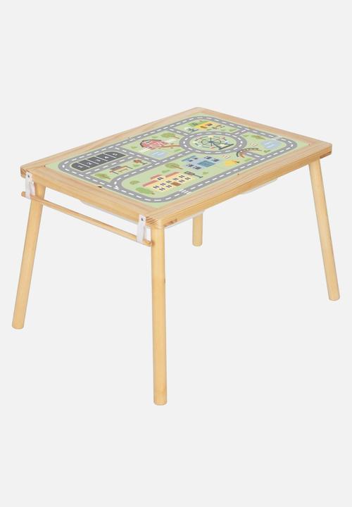 Greenbean Learning - Multi-Activty Kids Table with Sensory Bins, Tabletop & Roll Holder