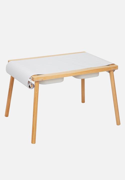 Greenbean Learning - Multi-Activty Kids Table with Sensory Bins, Tabletop & Roll Holder