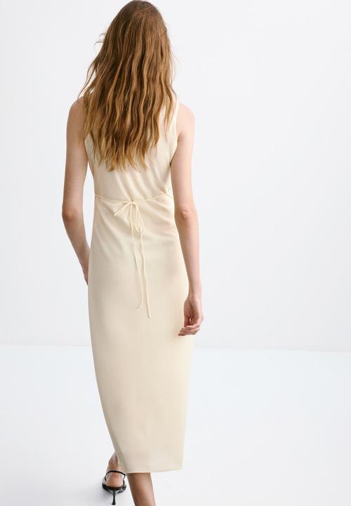 MANGO - Dress lotus - light/pastel yellow