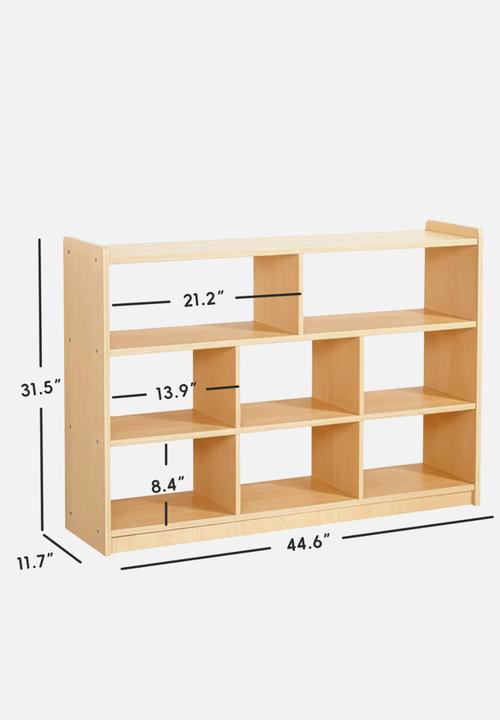 Greenbean Learning - Wooden Shelf and Toy Storage for Kids Room: Open Plywood - neutral