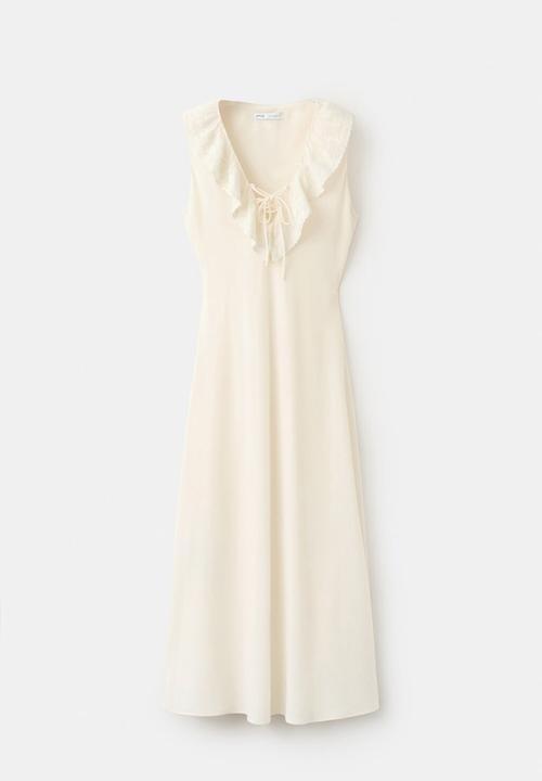 MANGO - Dress lotus - light/pastel yellow