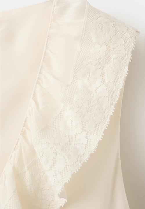 MANGO - Dress lotus - light/pastel yellow