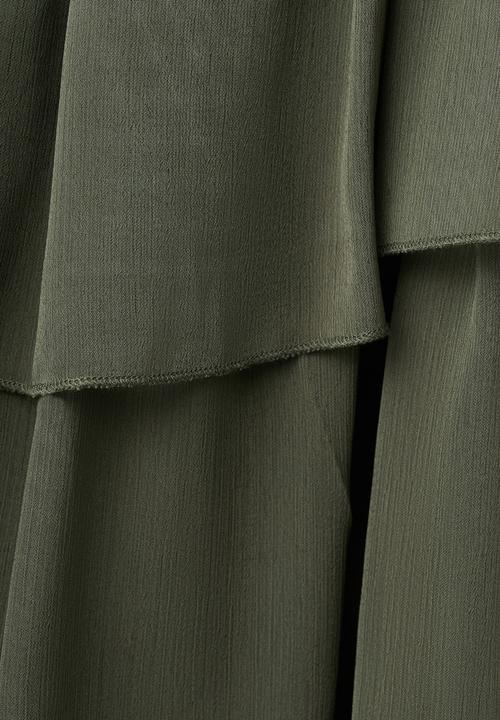 MANGO - Dress crown - green