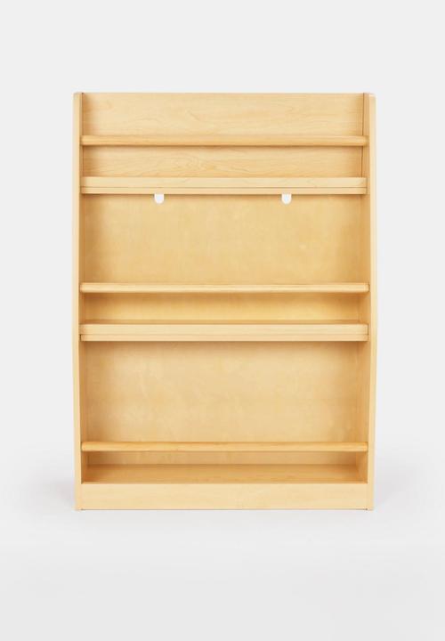 Greenbean Learning - 3-Tier Kids Harley Bookshelf with Forward-Facing Display - Neutral